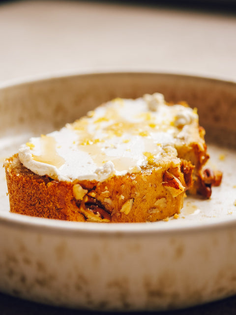 sommerlicher Zitronenfrischkäse auf Bananenbrot🍌🍞🍋