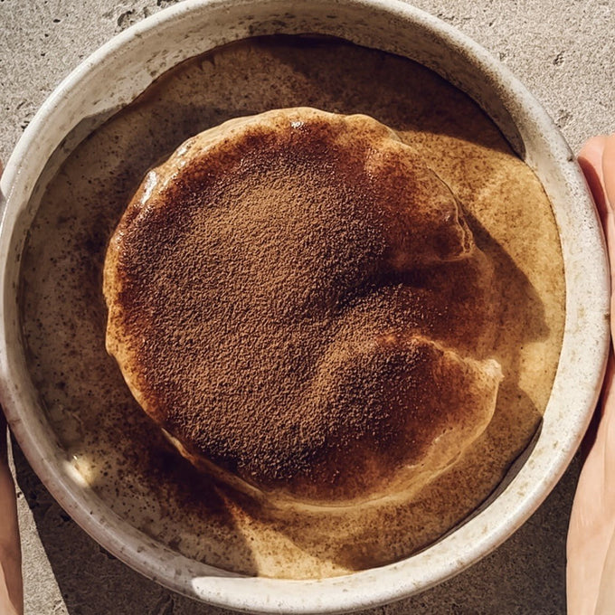 healthy Rice Cake Tiramisu - gesunder Snack der schmeckt wie ein Dessert - Glowkitchen Bananenbrot