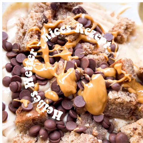 Peanutbutter Bananabread Nicecream - Glowkitchen Bananenbrot