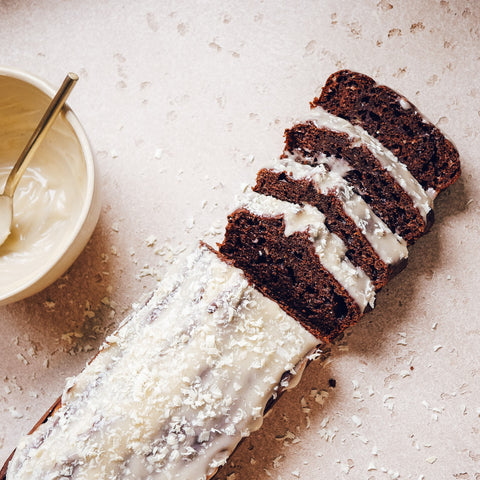 no red but velvet Bananenbrot - Glowkitchen Bananenbrot