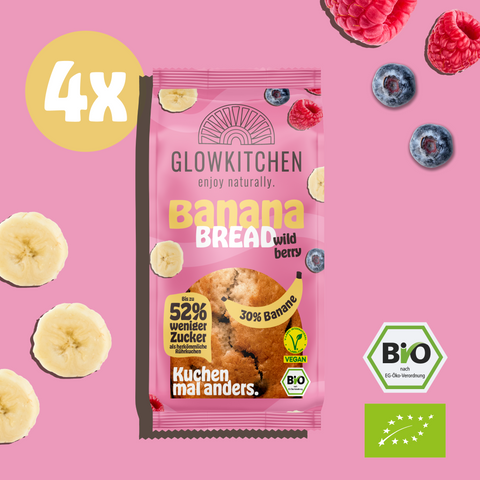 4 x Banana Bread - wild berry