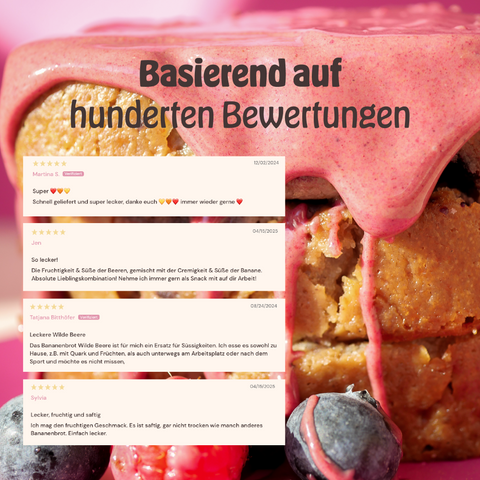 4 x Banana Bread - wild berry