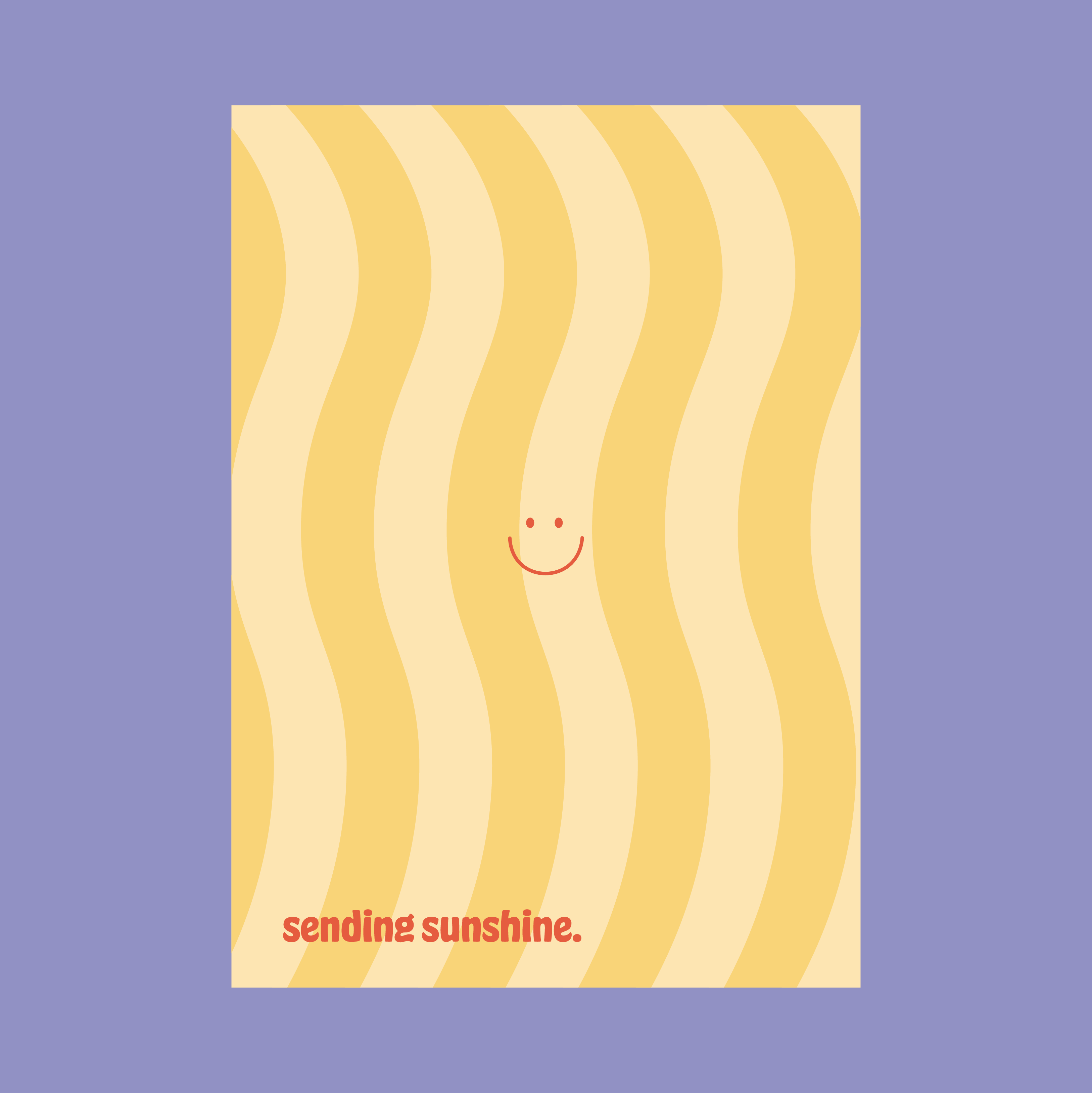 Karte &amp;quot;Sending sunshine&amp;quot; – Glowkitchen Bananenbrot