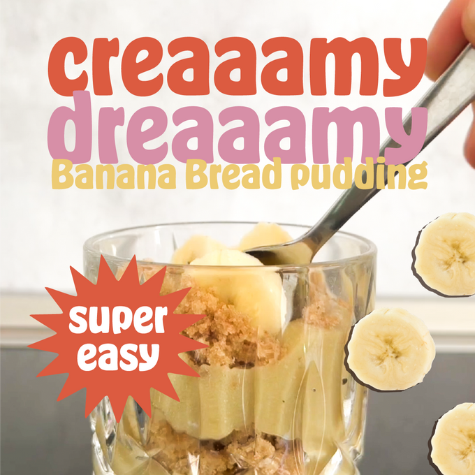 creamy dreamy banana pudding🍌🍞