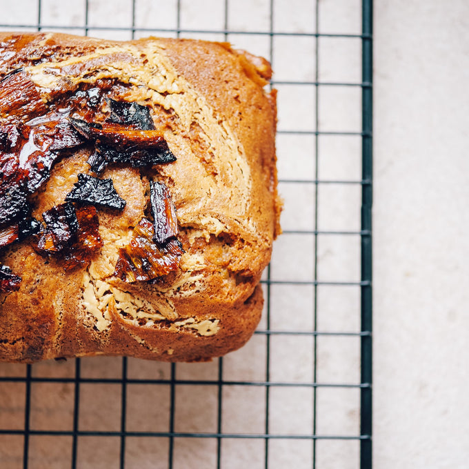 super fancy Erdnussbutter fake bacon Bananenbrot