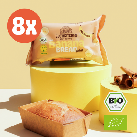 8 x Mini Banana Bread -  natur