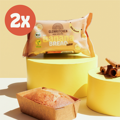 2 x Mini Banana Bread -  natur