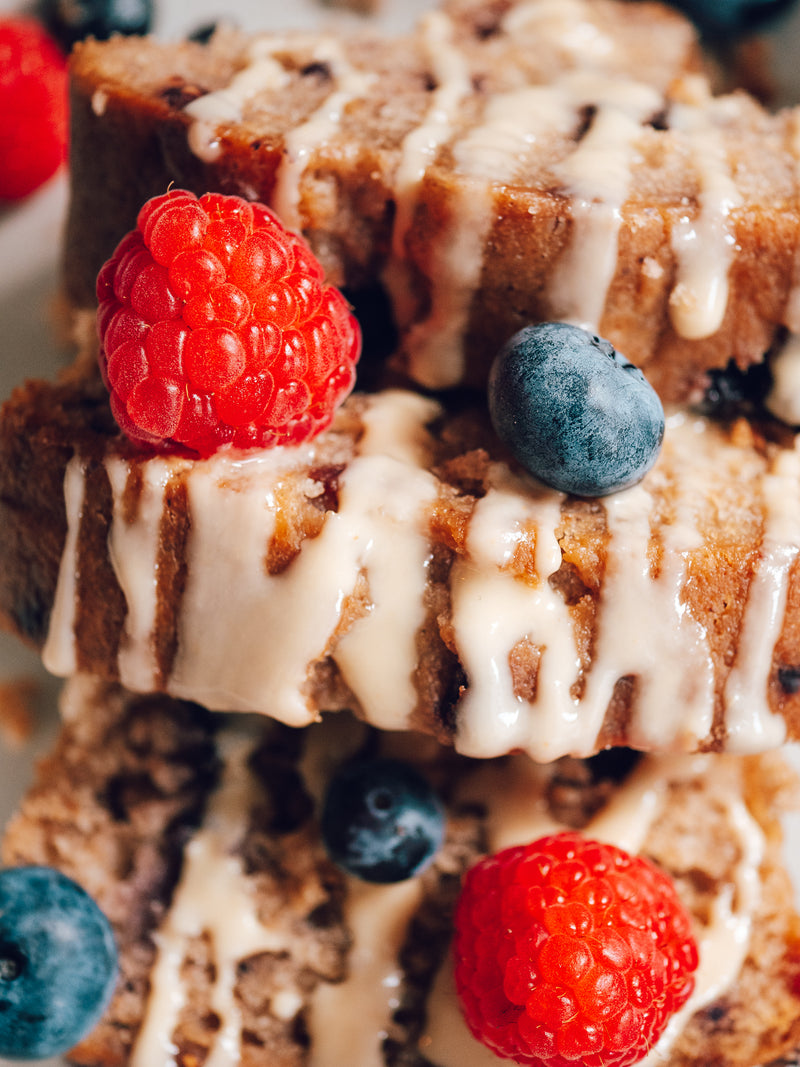 Glowkitchen Bananenbrot mit Beeren